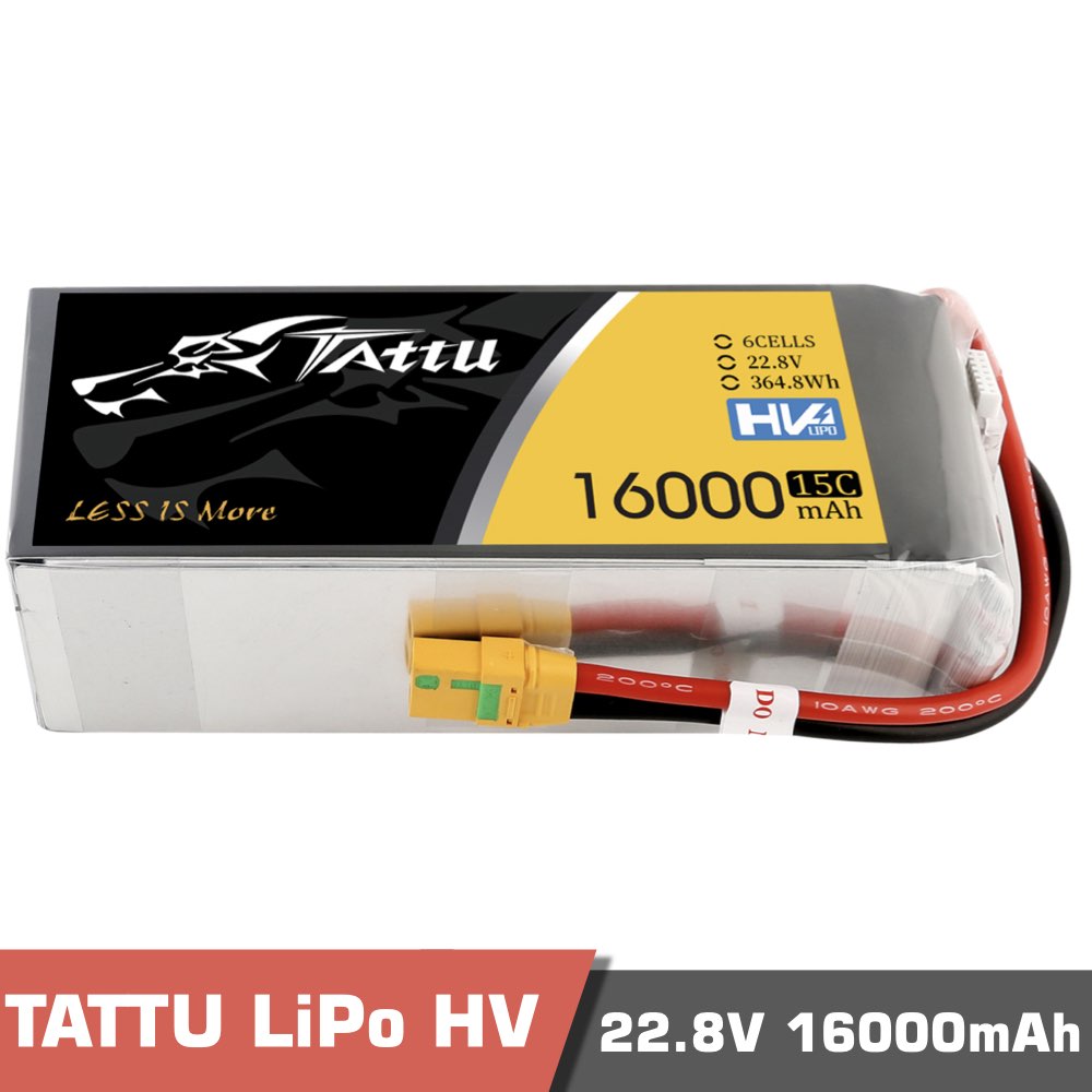 16.001.jpeg TATTU HV Battery 6S 16000mAh, 22.8v 15C - Image 1
