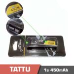 Battery Lipo 1s 450mAh 95C Tattu PH2.0 Connector for FPV drone