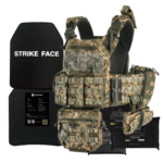 DFP MAX body armor of the 6th class. Ceramic armor plates 2.3 kg (silicon carbide) + a set of ballistic packages 1A. Color: pixel