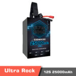 Semi Solid-State Battery | Model Ultra Rock Ultra HV battery 12s 25000mAh 330Wh/kg Energy Density 25C discharge Rate