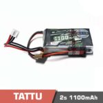 Battery Lipo 2s 1100mAh 1C Tattu JST connector
