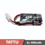 Battery Lipo 2s 450mAh 45C Tattu