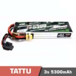 Battery Lipo 3s 5300mAh 45C Tattu G-Tech Smart