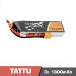 Battery Lipo 3s 1800mAh 75C Tattu for FPV Drone