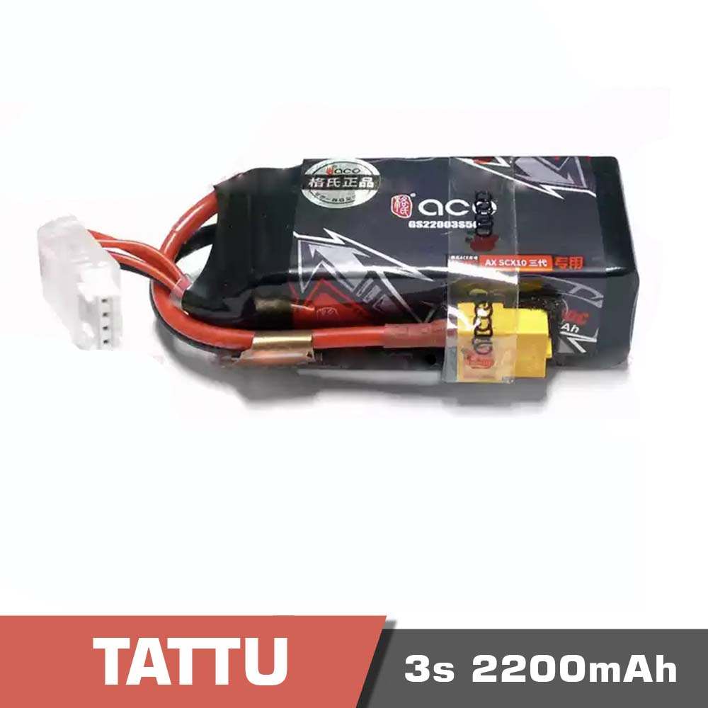3s-220050c.jpg Battery Lipo 3s 2200mAh 50C Tattu - Image 1