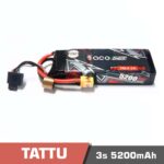 Battery Lipo 3s 5200mAh 50C Tattu G-Tech Smart