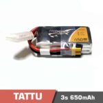 Battery Lipo 3s 650mAh 75C Tattu for FPV drone