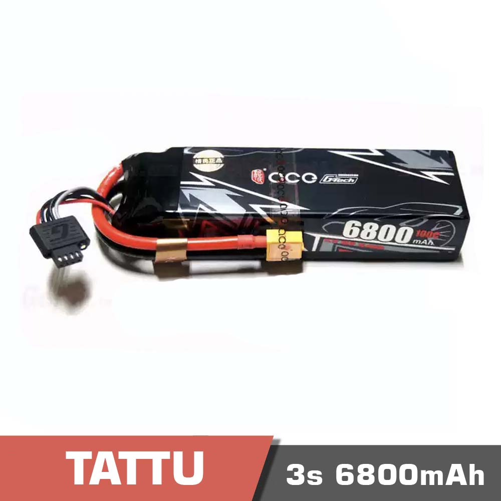 3s-6800-gtech-smart.jpg Battery Lipo 3s 6800mAh 100C Tattu G-Tech Smart - Image 1