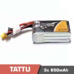 Battery Lipo 3s 850mAh 75C Tattu for FPV drone
