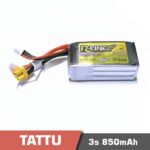 Battery Lipo 3s 850mAh 95C Tattu R-Line for FPV Drone