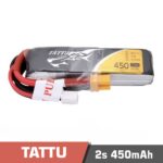Battery Lipo 2s 450mAh 75C Tattu