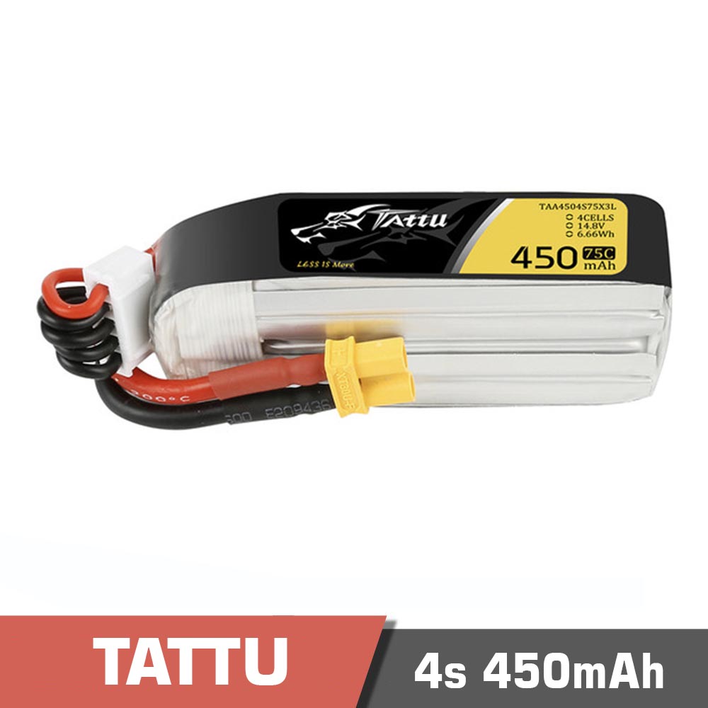 450-4s-75C.jpg Battery Lipo 4s 450mAh 75C Tattu - Image 1