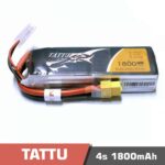 Battery Lipo 4s 1800mAh 75C Tattu for FPV Drone