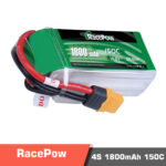 RC High C Rate LiPo Battery RacePow 1800mAh 14.8V 4S 150C with XT60 Plug for FPV Racing Drone