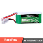 RC High C Rate LiPo Battery RacePow 1800mAh 14.8V 4S 150C with XT60 Plug for FPV Racing Drone - Image 3