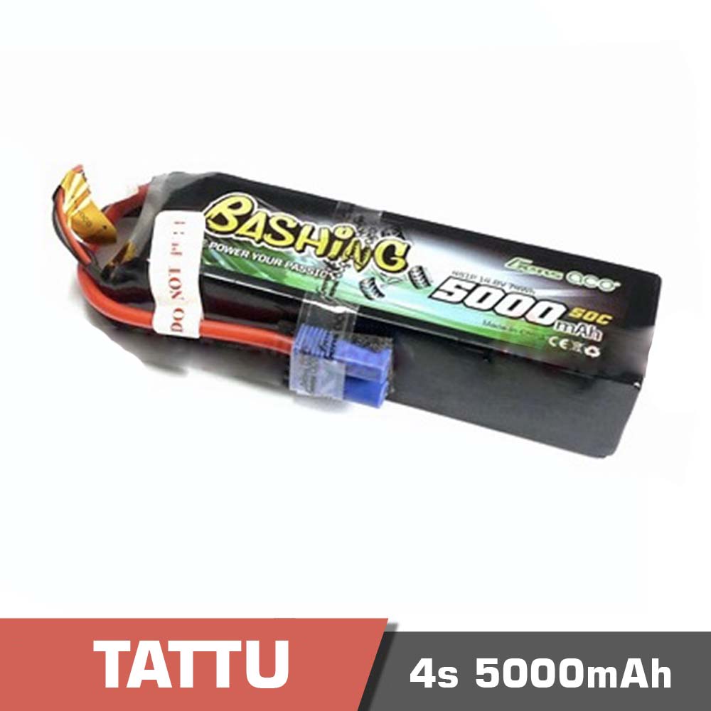 4s-5000-50c.jpg Battery Lipo 4S 5000mAh 50C Tattu Bashing - Image 1