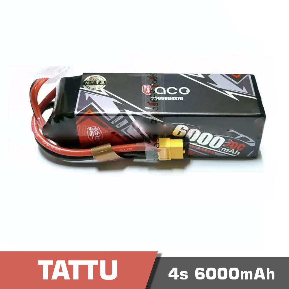 4s-6000-70C.jpg Battery Lipo 4s 6000mAh 70C Tattu - Image 1