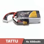 Battery Lipo 4s 650mAh 75C Tattu for FPV drone