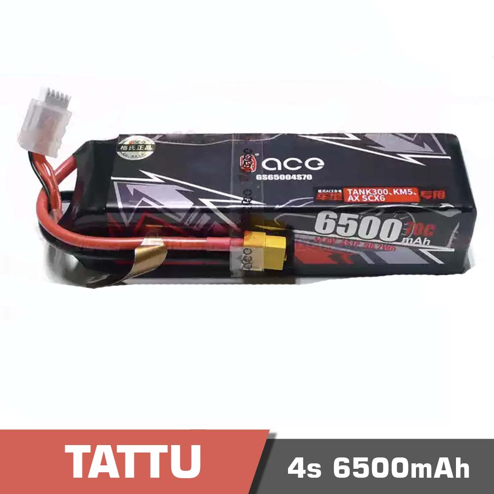 4s-6500-70C.jpg Battery Lipo 4s 6500mAh 70C Tattu - Image 1