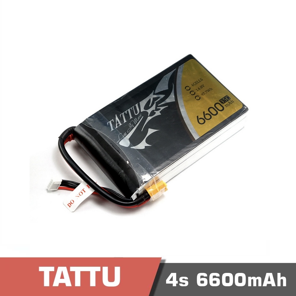 4s-6600-35C.jpg Battery Lipo 4S 6600mAh 35C Tattu for DJI 550 - Image 1