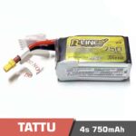 Battery Lipo 4s 750mAh 95C Tattu R-Line for FPV Drone