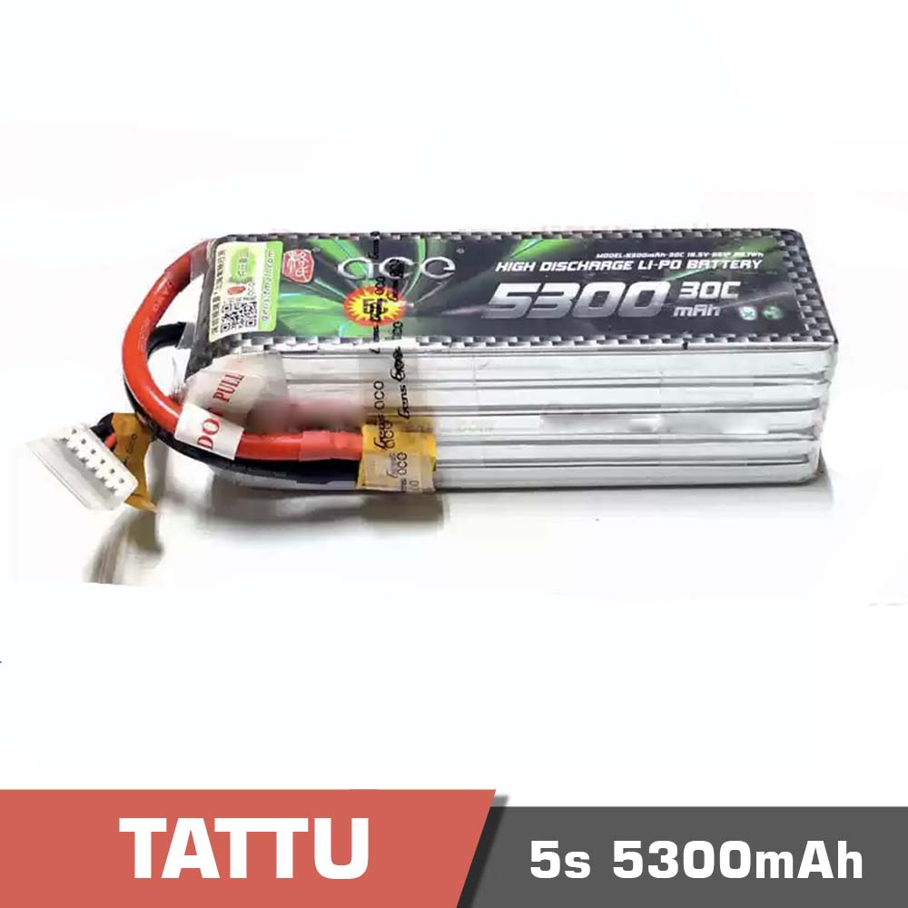 5s-5300-30C-2.jpg Battery Lipo 5s 5300mAh 30C Tattu - Image 1