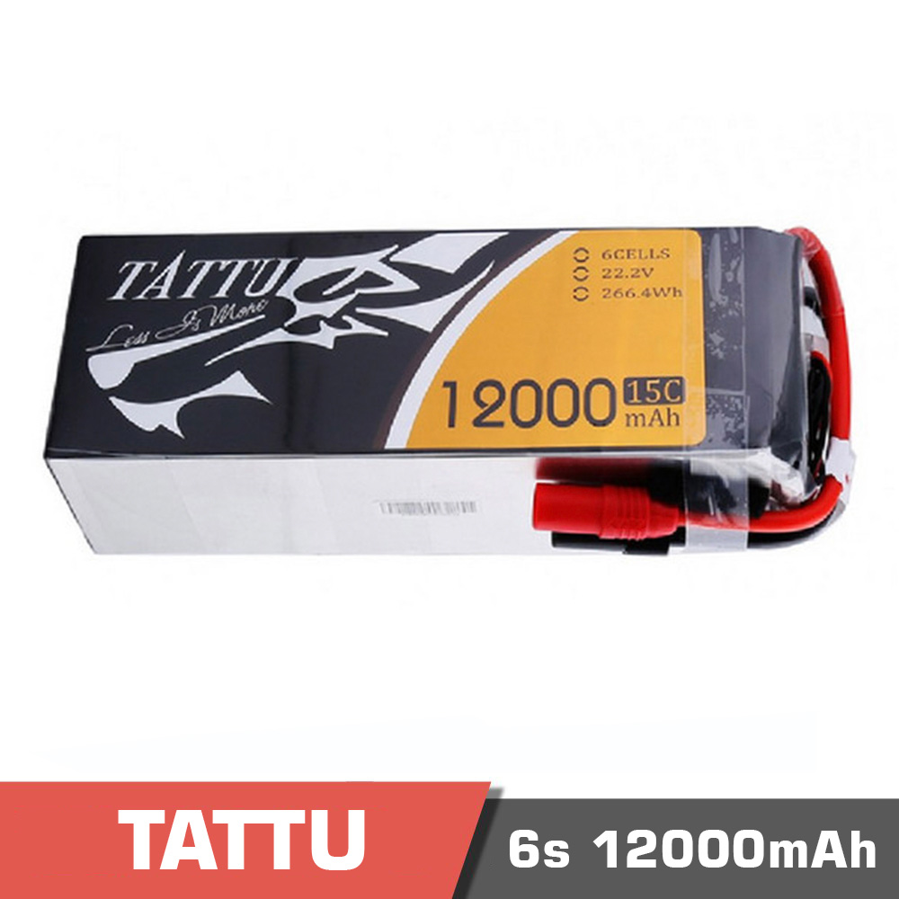 6s-12000-.jpg Battery Lipo 6S 12000mAh 15C Tattu - Image 1