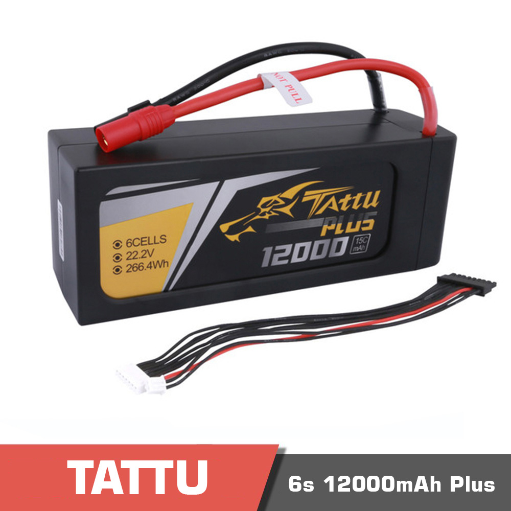6s-12000-plus.jpg Battery Lipo 6S 12000mAh 15C Tattu PLUS - Image 1