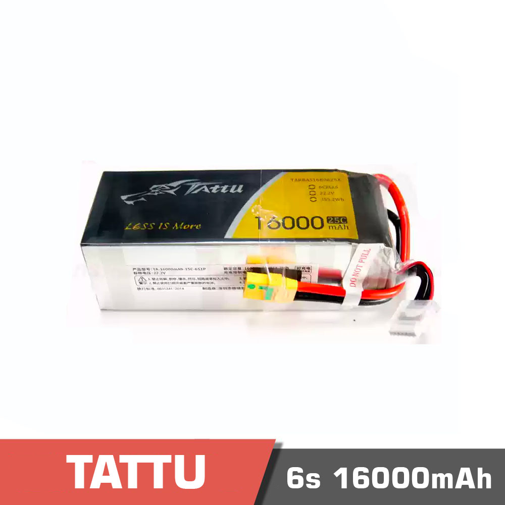 6s-16000-25c.jpg Battery Lipo 6S 16000mAh 25C Tattu - Image 1