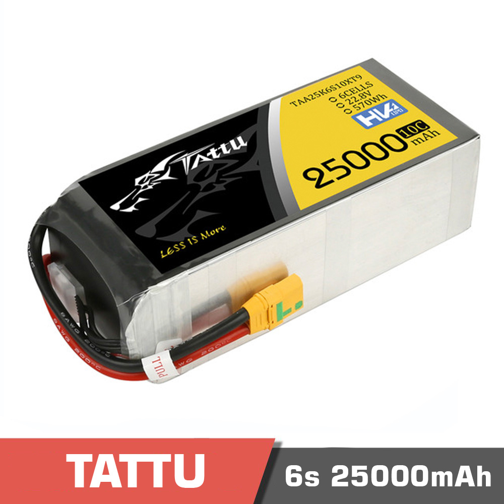 6s-25000.jpg Battery Lipo 6S 25000mAh Tattu High Voltage (HV) - Image 1