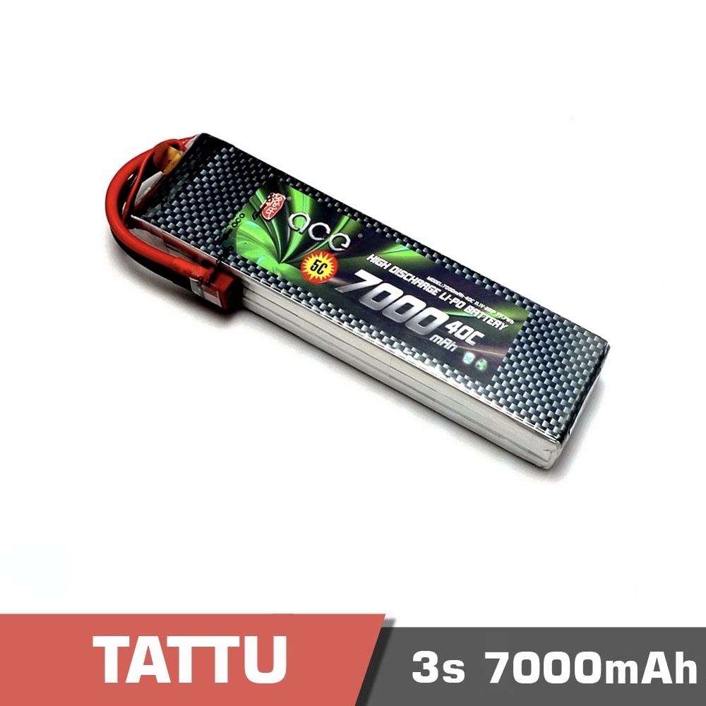 7000-3s-40C.jpg Battery Lipo 3S 7000mAh 40C Tattu - Image 1