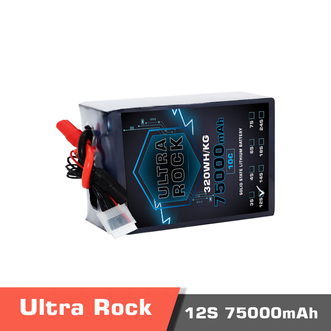 75000mAh-12S-10C-320Whkg.temp_.jpg Semi Solid-State Battery | Model Ultra Rock Ultra HV battery 12S 75000mAh 320Wh/kg Energy Density 10C discharge Rate - Image 1