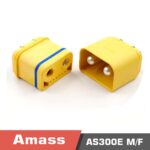 Amass AS300E-M/F ultrasonic welding copper silver plated 150A waterproof high current connector