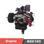 B2G120 Gasoline Engine, 2 Cylinder, 2 Stroke, 120cc Engine, 10.6HP power - Image 3