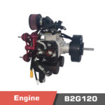 B2G120 Gasoline Engine, 2 Cylinder, 2 Stroke, 120cc Engine, 10.6HP power - Image 4