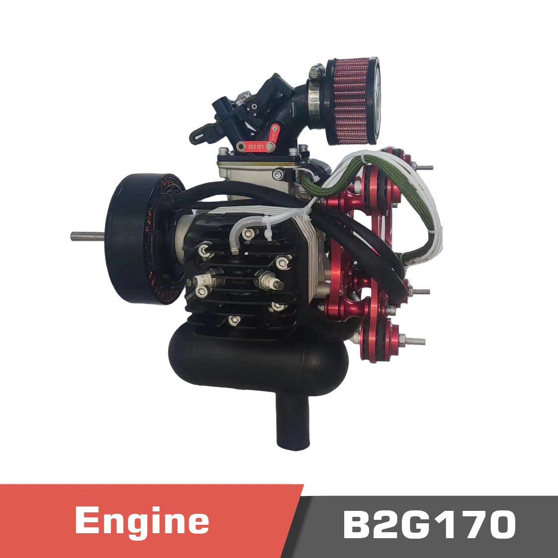 B2G170.temp_.2.jpg B2G170 Gasoline Engine, 2 Cylinder, 2 Stroke, 170cc Engine, 14.5HP power - Image 1