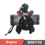 B2G170 Gasoline Engine, 2 Cylinder, 2 Stroke, 170cc Engine, 14.5HP power - Image 2