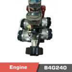 B2G240 Gasoline Engine, 4 Cylinder, 2 Stroke, 240cc Engine, 19HP power