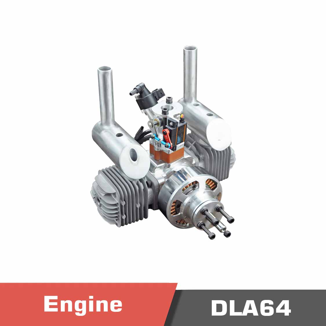 DLA64.1.temp_.jpg DLA64 Engine | 64cc Exhaust | 2000rpm Idle Speed - Image 1