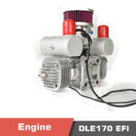 DLE 170 EFI Engine | 17.5 horsepower @ 8500 rpm | 35kg static thrust - Image 2