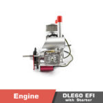 DLE 60 EFI Engine with Starter | Self-priming fuel pump | Real-time engine running data - Image 2