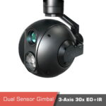 Dual Sensor Gimbal Tracking UAV Thermal Camera Q30TIR - Image 2