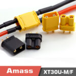 Amass XT30U plug original lithium battery plug model aircraft motor plug energy storage pack of 5 pieces