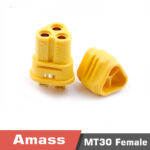 Amass MT30 3-core plug cable 3pin motor cable model aircraft lithium battery connector pack of 5 pieces - Image 4