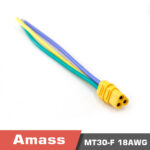 Amass MT30 3-core plug cable 3pin motor cable model aircraft lithium battery connector pack of 5 pieces - Image 6