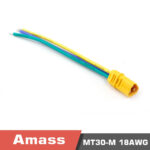 Amass MT30 3-core plug cable 3pin motor cable model aircraft lithium battery connector pack of 5 pieces - Image 8