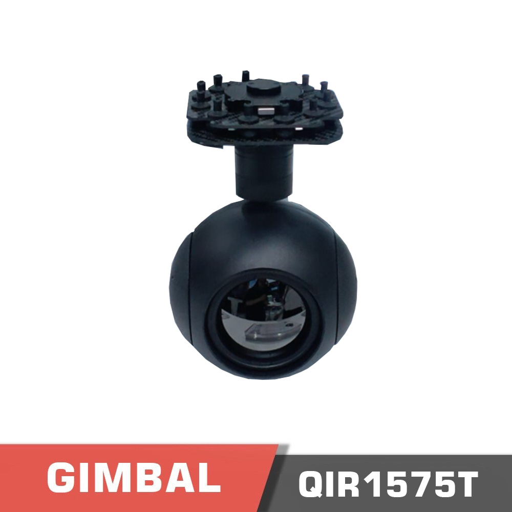 QIR1575T.1.jpg Gimbal Camera | Model QIR1575T | 5x Optical Zoom Infrared Thermal Gimbal Camera, 15–75mm Optical Zoom Lens (5x) - Image 1