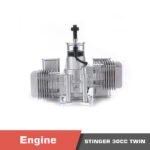 RCGF Stinger 30cc TWIN cylinder Engine - Image 2