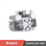 RCGF Stinger 30cc TWIN cylinder Engine - Image 3