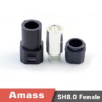 Amass AS250 SH8.0-M/F silver-plated 8mm anti-reverse plug high current lithium battery connector pack of 5 pieces - Image 6